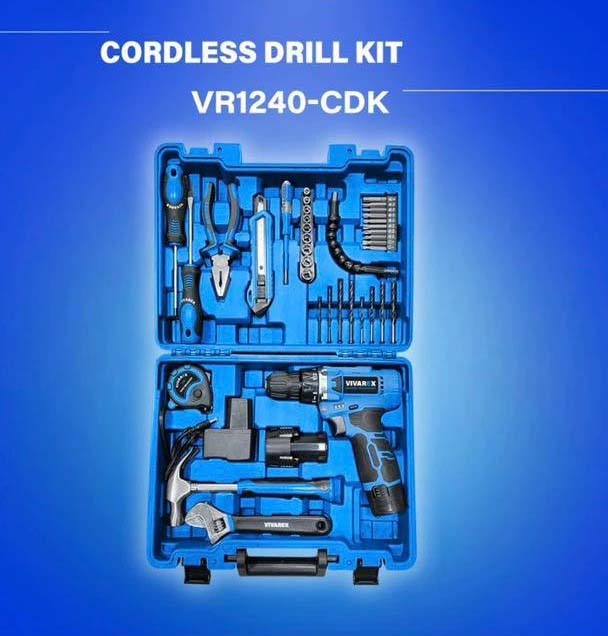 کیت 40 پارچه دریل شارژی ویوارکس VR1240-CDK