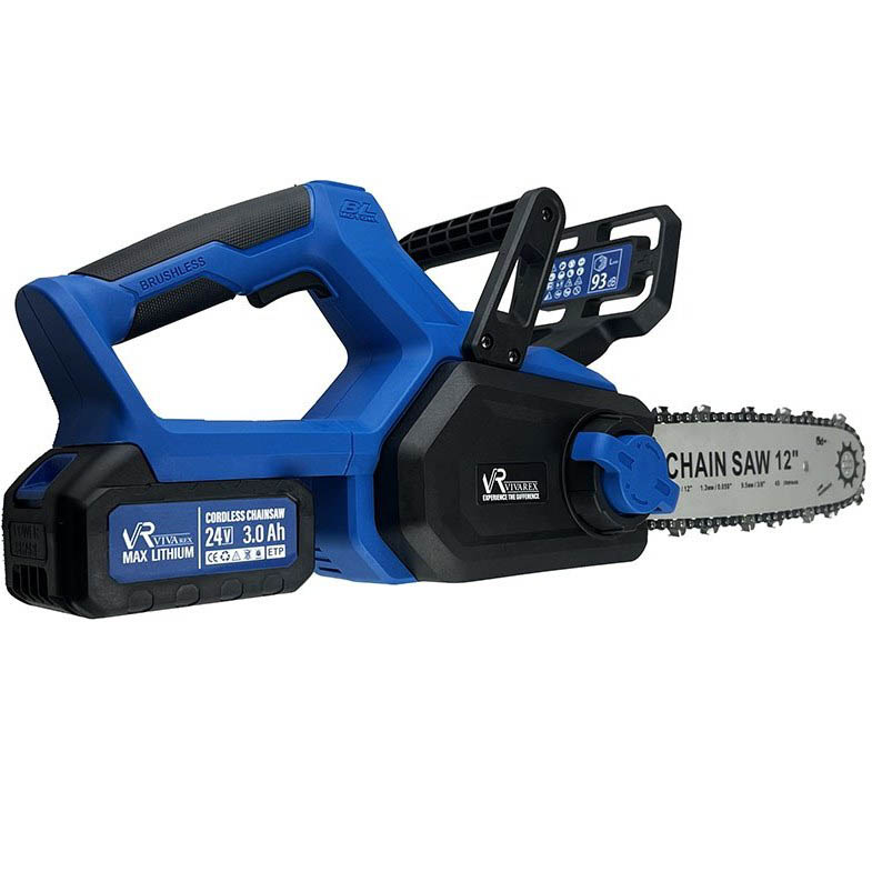 اره زنجیری شارژی ۳۰ سانتیمتری موتور براشلس ویوارکس مدل VR2412V