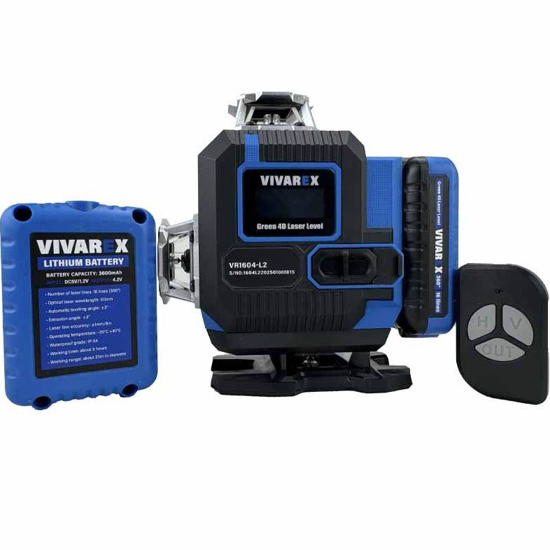 تراز لیزری 16 خط نور سبز ویوارکس مدل VR1604-L2